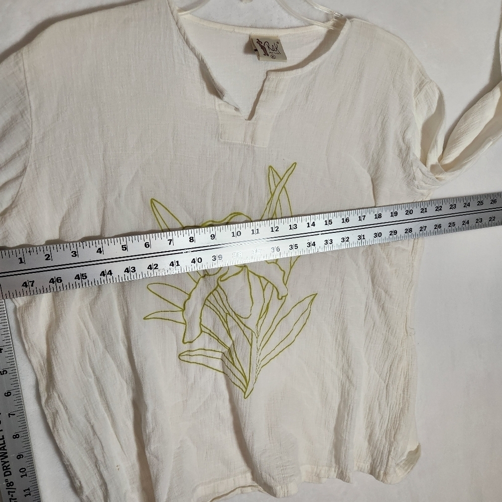 Rak Off-White V-Neck Full Sleeve Top XL - From Thailand - Picture 8 of 10